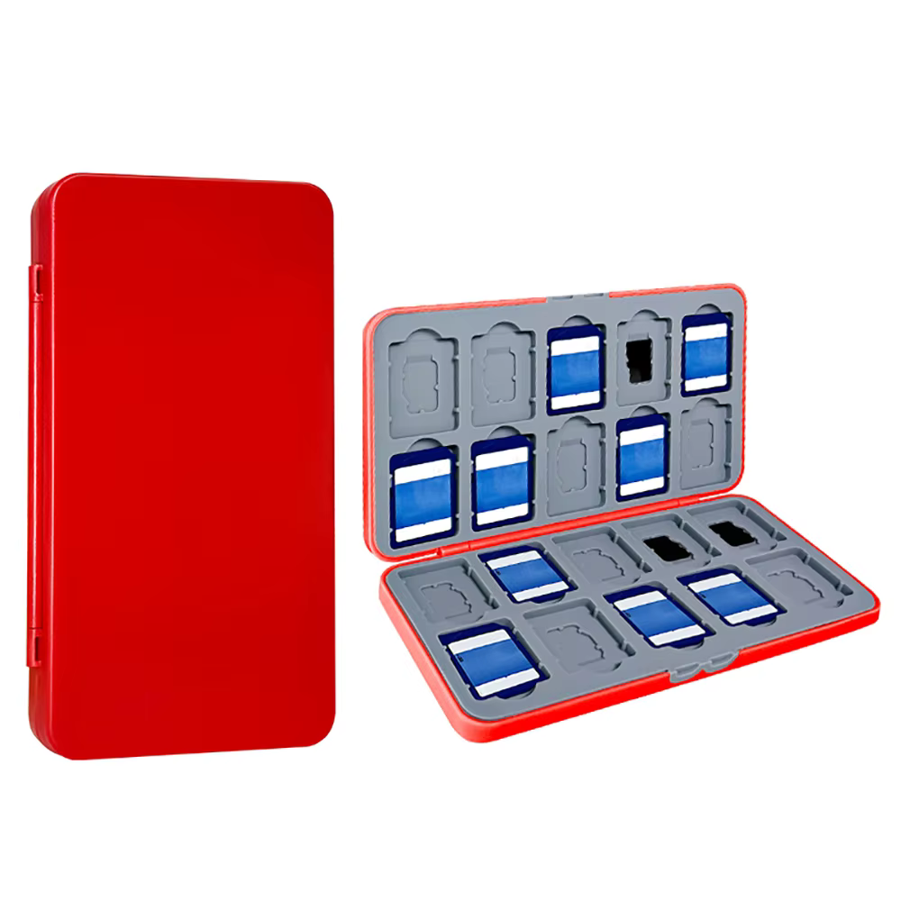 Portable Storage Box for 20 SD & 20 Micro SD Cards
