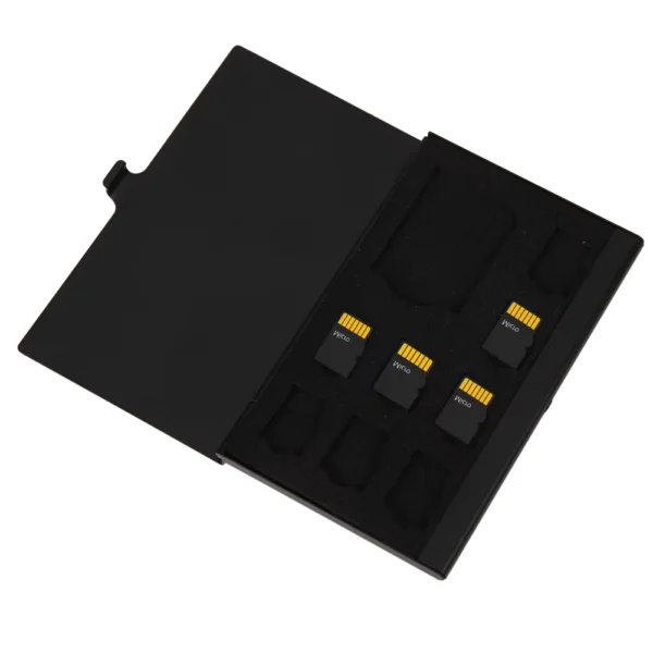 9-in-1 Portable Aluminum Memory Card Storage Case