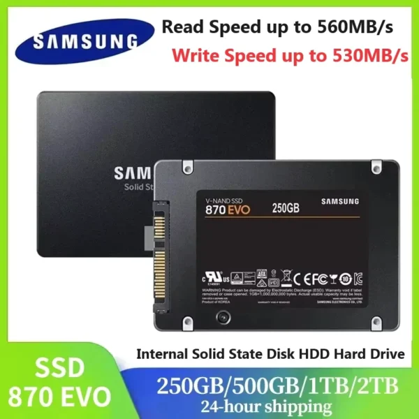 Samsung SSD 870 EVO SATA3 2.5 Inch Internal Solid State Drive