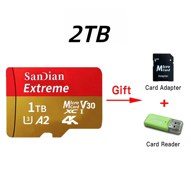 Class 10 UHS-I Micro SD Card 128GB 256GB 512GB 1TB