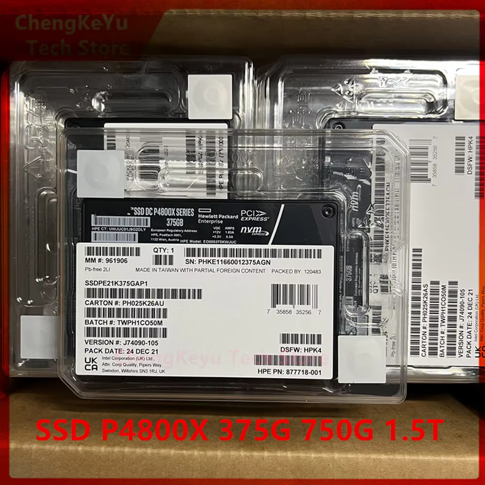 Intel Optane P4800X SSD 375GB U.2 NVMe PCIe 3.0