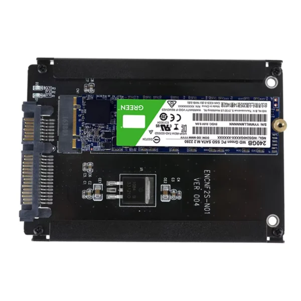 M.2 SATA SSD to 2.5" SATA Adapter with Metal Case