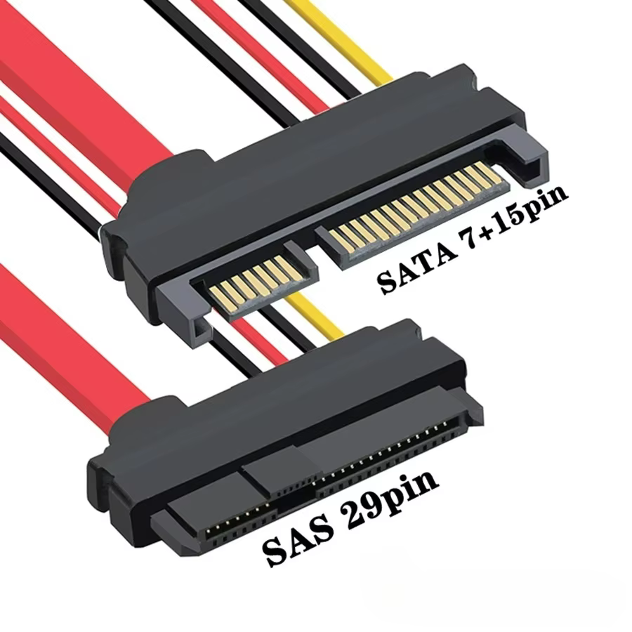 SFF-8482 SAS to SATA Adapter Cable with SATA Power
