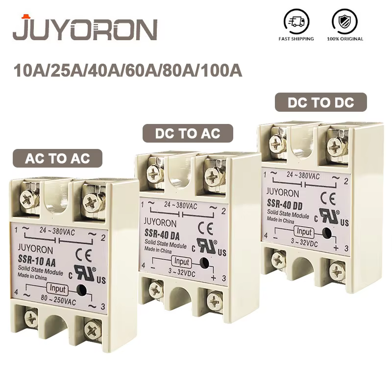 SSR Series Solid State Relay 10A to 100A for PID Control