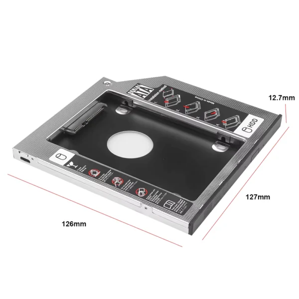 9.5MM/12.7MM SATA SSD/HDD Caddy Adapter for Laptop