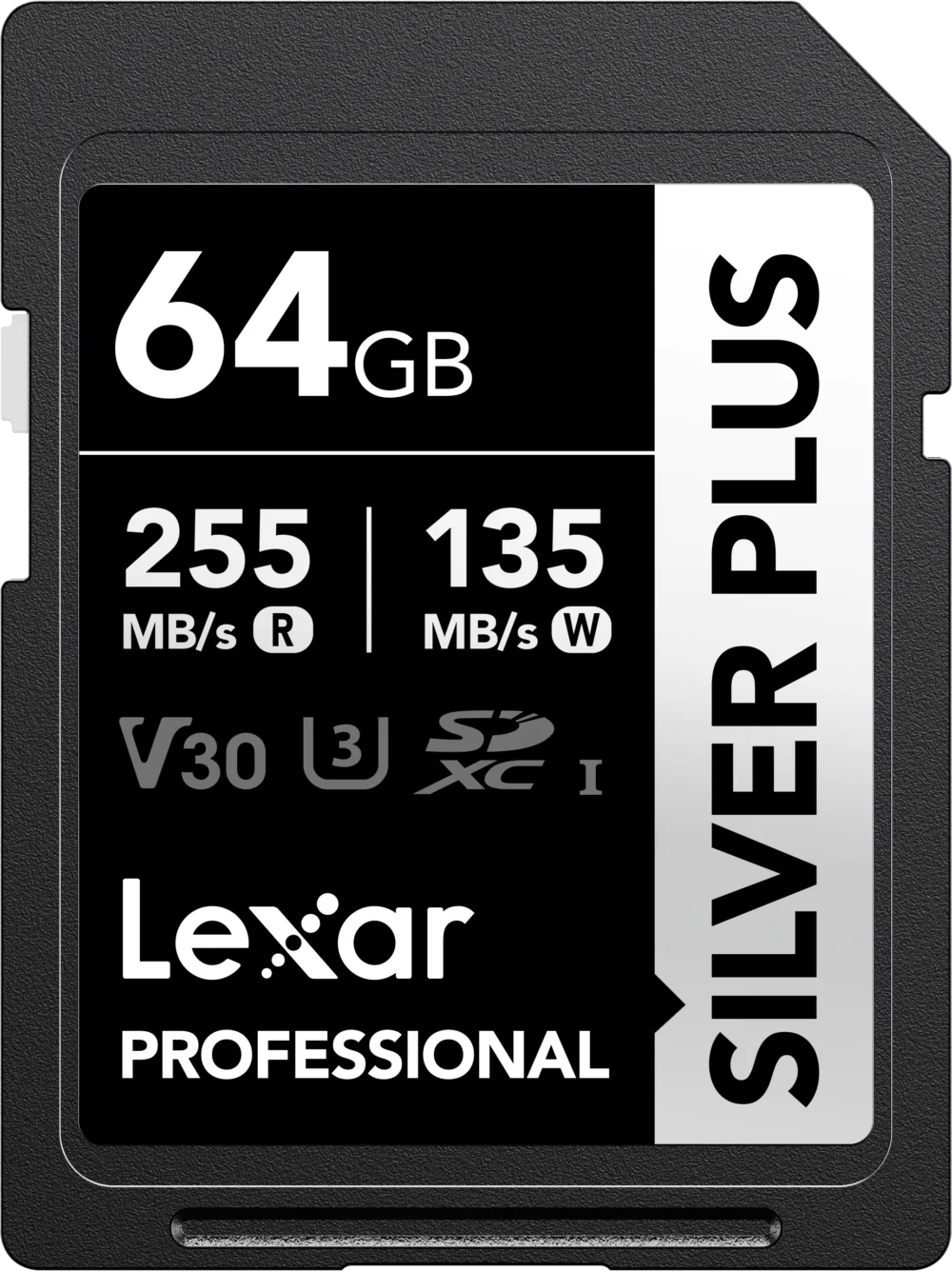 Lexar SILVER PLUS SDXC UHS-I Card 64GB-256GB for 4K Video
