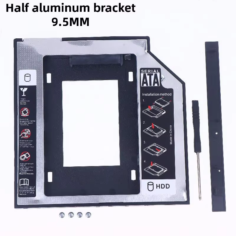 2.5-inch SATA HDD SSD Optibay Enclosure Slim 9.5/12.7mm