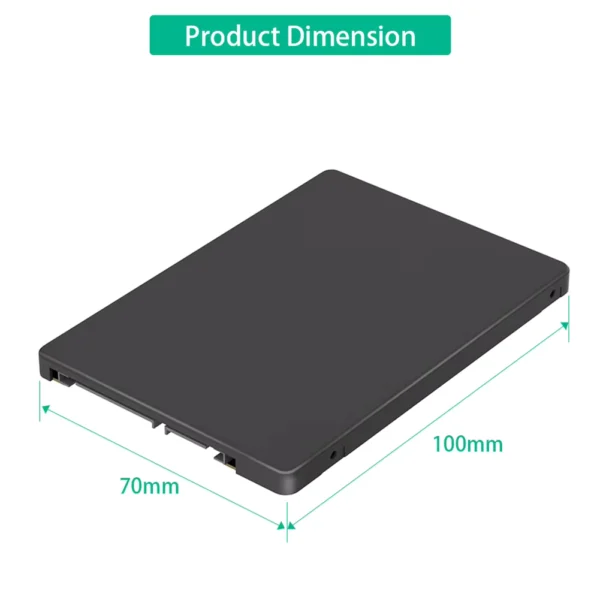 M.2 NGFF B Key to 2.5in SATA SSD Enclosure 6Gbps Adapter