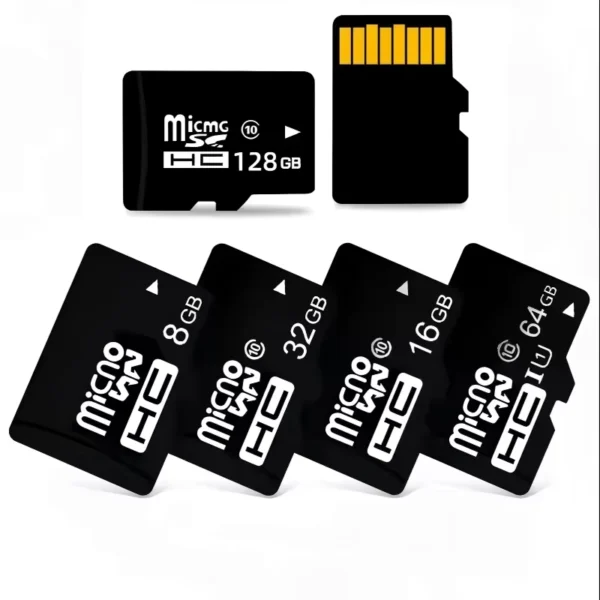 High-Speed MicroSD Card 8GB to 128GB for 4K & Full HD Video