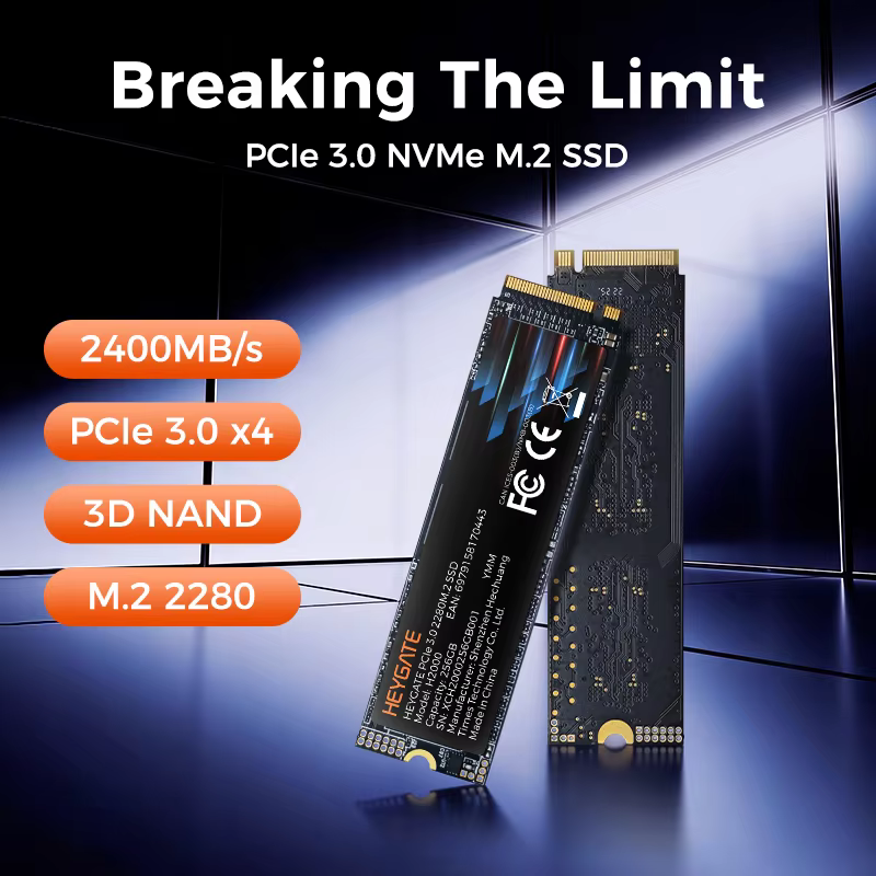 HEYGATE M.2 2280 PCIe 3.0 NVMe SSD 256GB-512GB