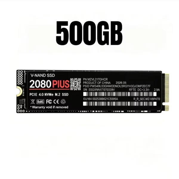 NVMe M.2 2280 PCIe4.0 SSD 500GB-4TB for PS5 & PC