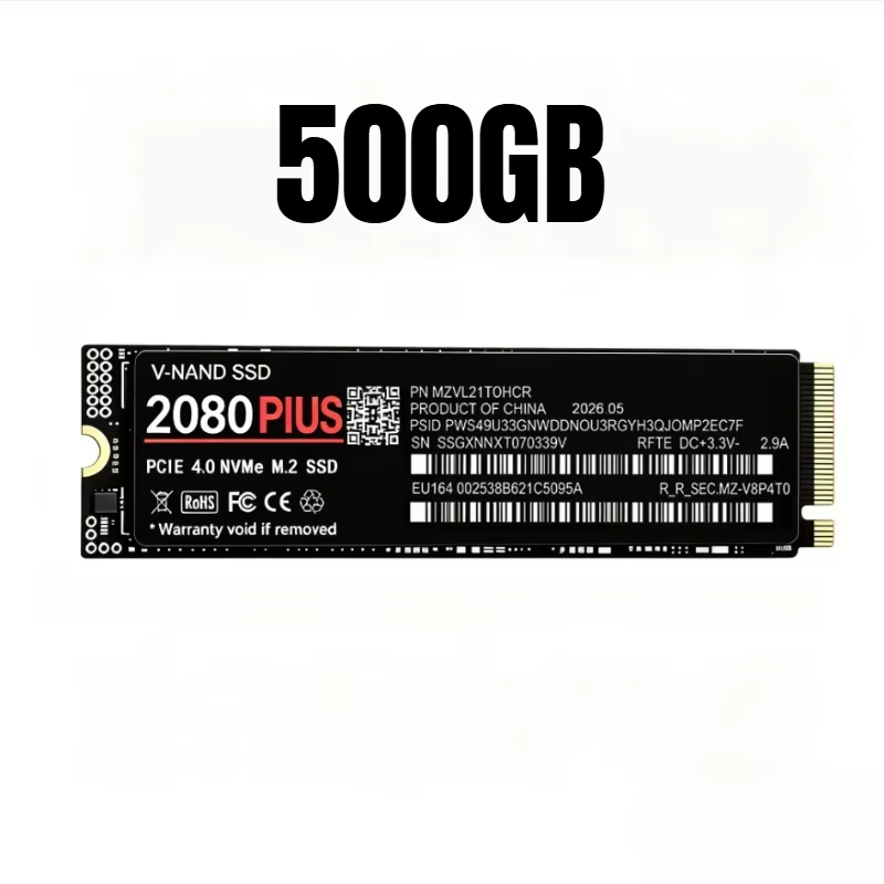 NVMe M.2 2280 PCIe4.0 SSD 500GB-4TB for PS5 & PC