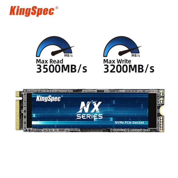 KingSpec M.2 PCIe NVMe 128GB-2TB Internal SSD Drive