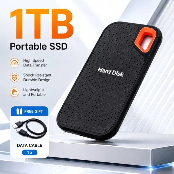 DUTRIEUX 1TB Portable External SSD High-Speed Storage