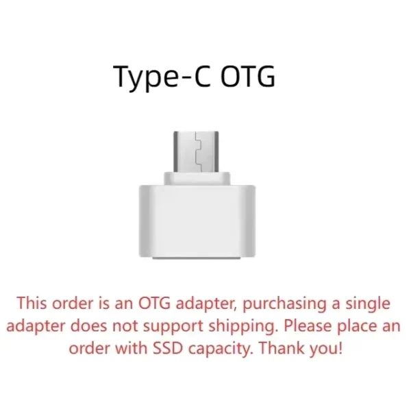 High-Speed Portable SSD External Hard Drive 1TB-4TB USB 3.2 Type-C