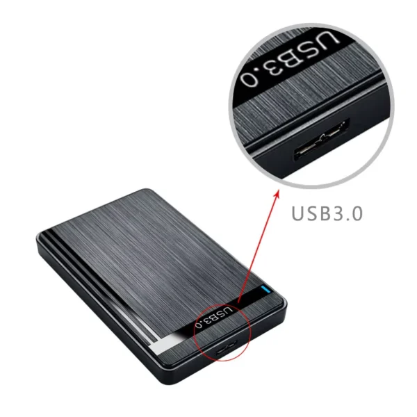 2.5-inch SATA SSD Enclosure USB 3.0 Portable Case