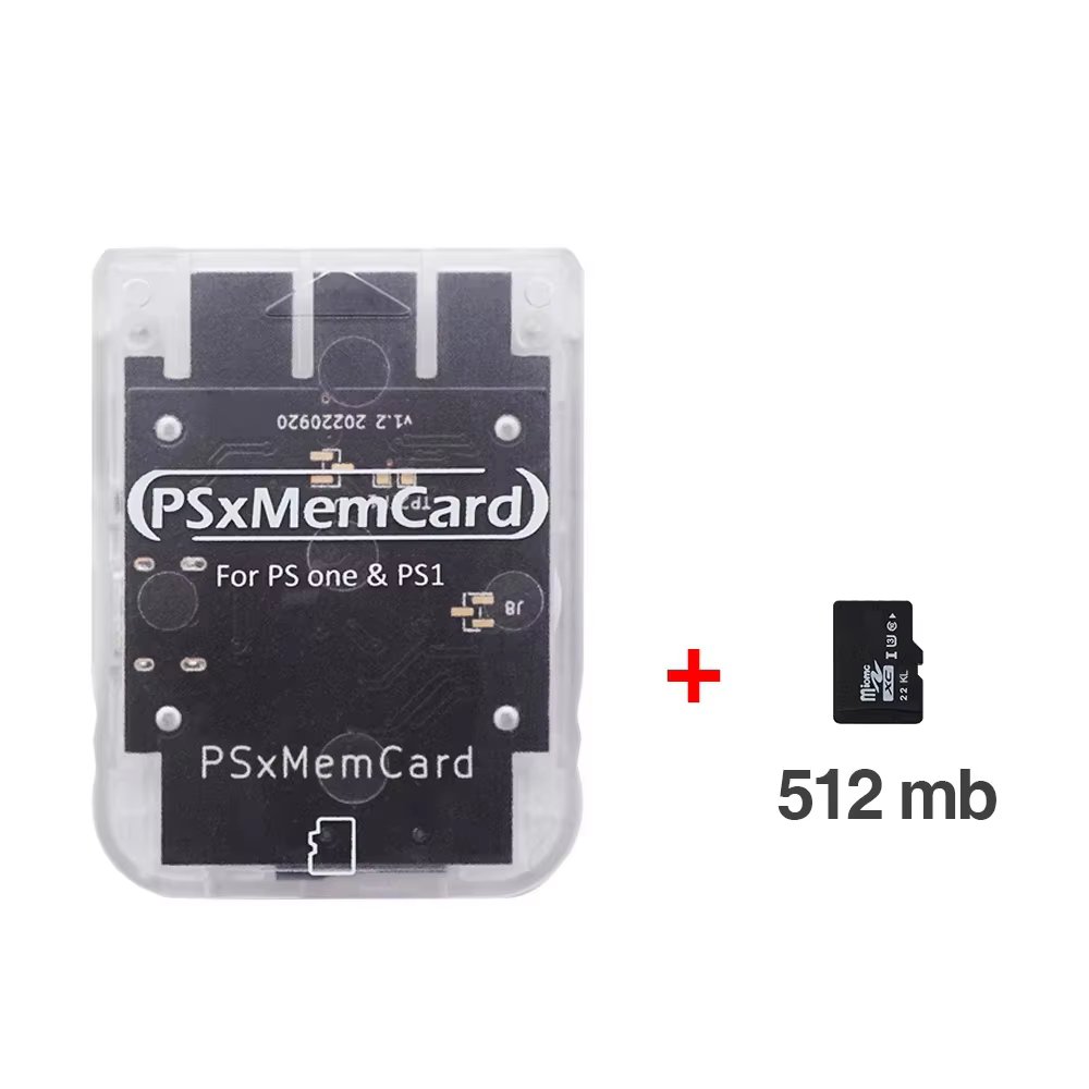 TicKnot PSxMemCard MicroSD Save Card for PS1 Console