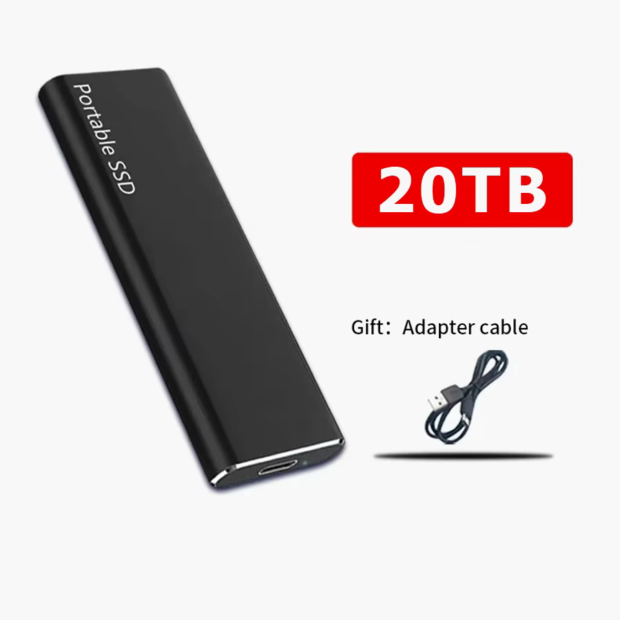 20TB High-Speed Portable External SSD USB 3.0