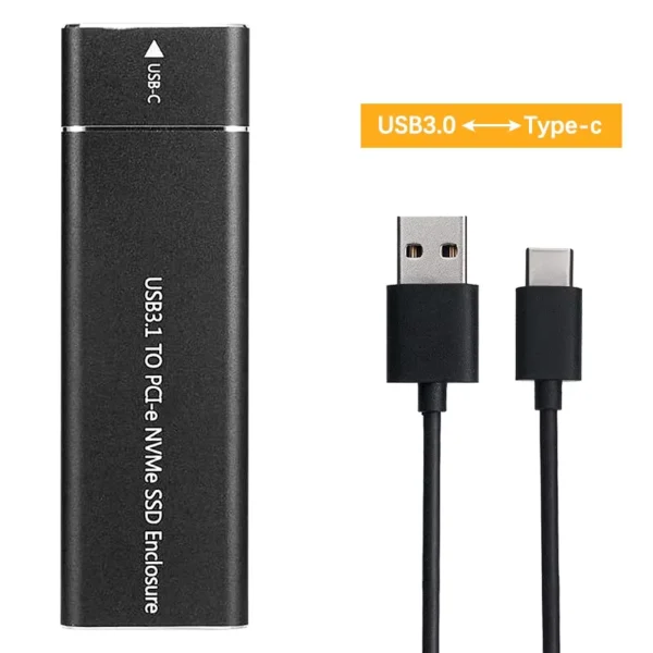 USB3.1 Aluminum M.2 SSD Enclosure with NVME & Type-C