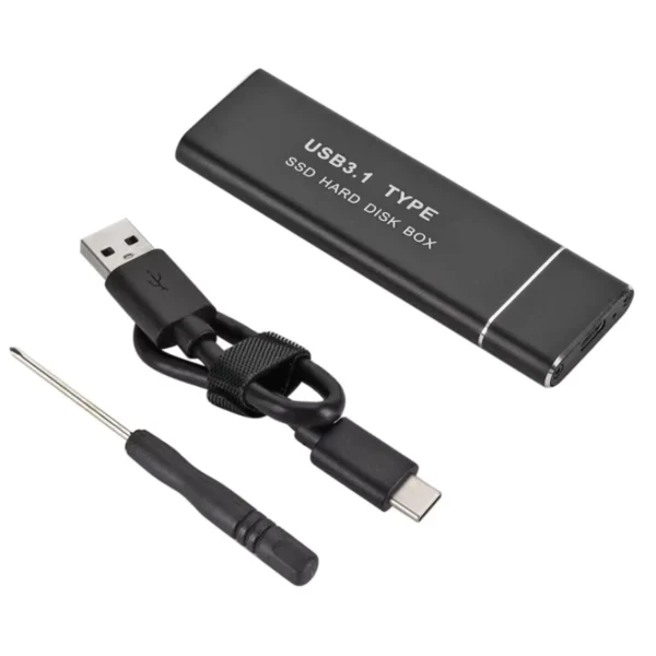 Type-C USB 3.1 to M.2 NGFF SATA SSD Enclosure Case