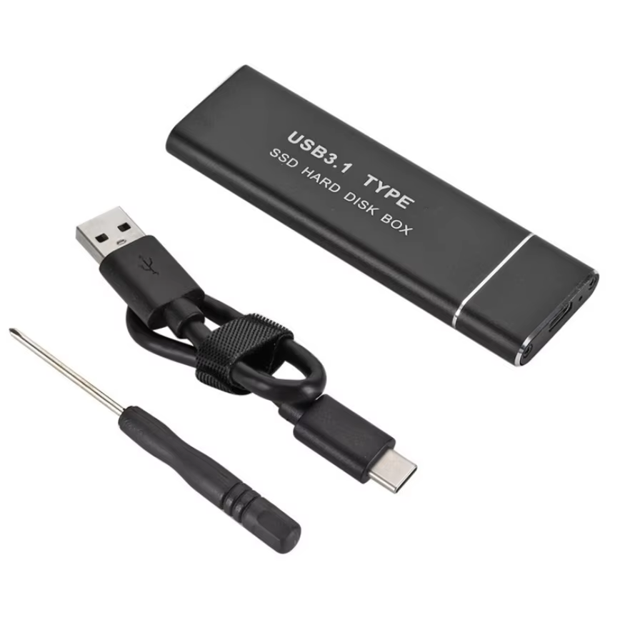 Type-C USB 3.1 to M.2 NGFF SATA SSD Enclosure Case