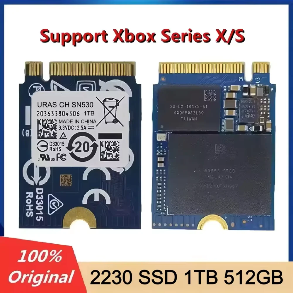 uras CH SN530/560 512GB 1TB M.2 PCIe 3.0 SSD for Xbox Series