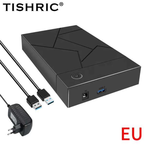 TISHRIC 3.5/2.5 SATA to USB 3.0 HDD Enclosure 18TB Support
