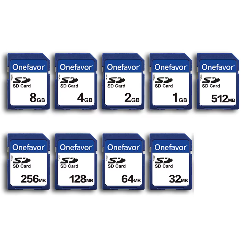 5pcs Onefavor Secure Digital SD Cards Various Capacities