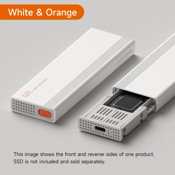 Hagibis Tool-Free USB 3.2 Gen 2 M.2 NVMe SSD Enclosure
