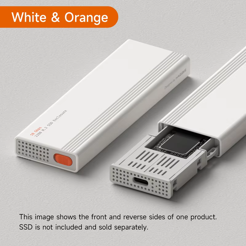 Hagibis Tool-Free USB 3.2 Gen 2 M.2 NVMe SSD Enclosure