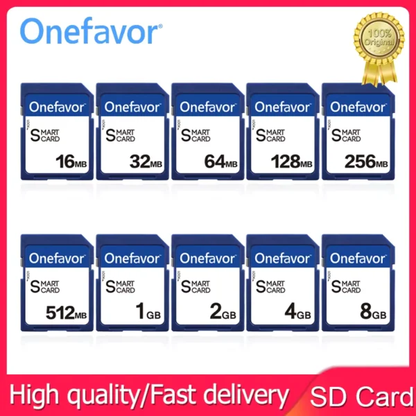 onefavor SD Card Memory Cards Multiple Capacities