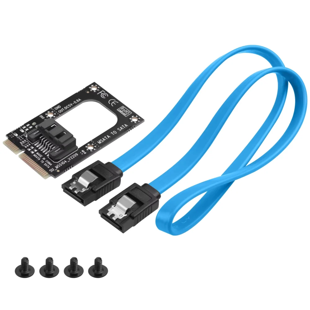 mSATA to SATA 3.0 SSD Adapter with Cable and Screws