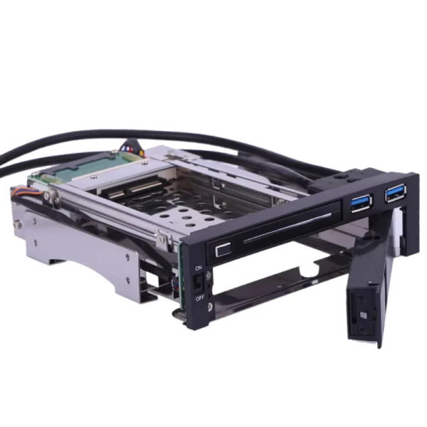 Dual Bay SATA Mobile Rack for 2.5" SSD and 3.5" HDD