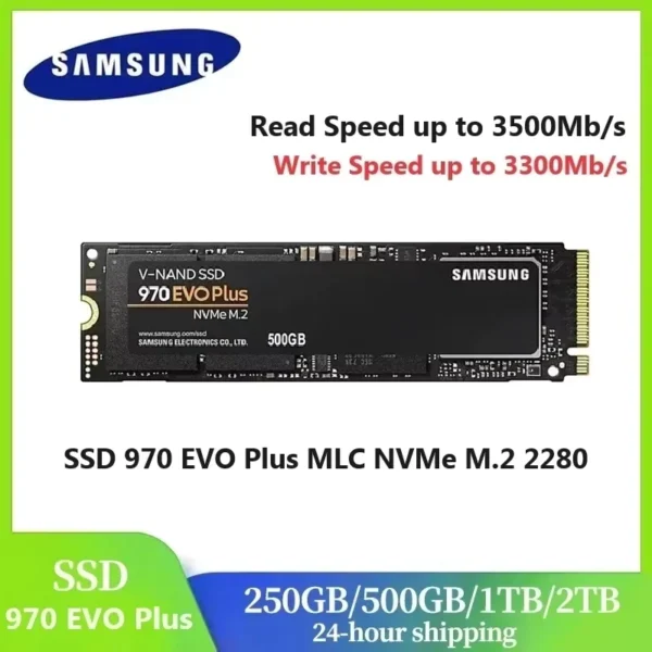Samsung 970 EVO Plus NVMe M.2 SSD 250GB-2TB Internal Drive