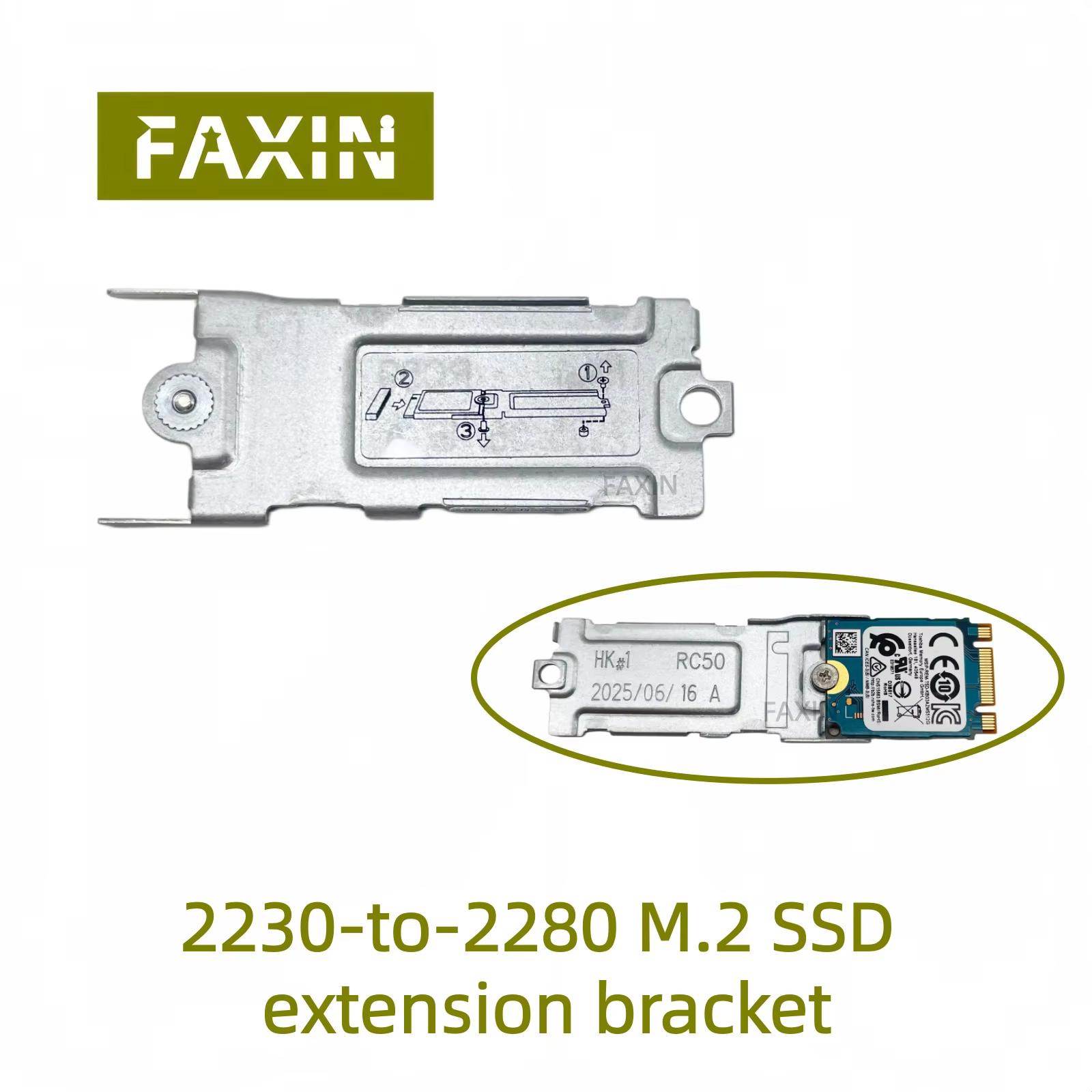 2230 to 2280 M.2 SSD Extension Bracket Adapter for Dell