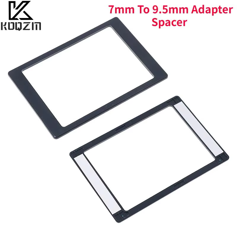 7mm to 9.5mm Black Plastic SSD Adapter Spacer for 2.5'' Drives