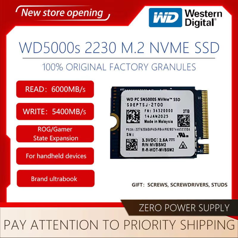 Western Digital WD SN5000s 2TB M.2 PCIe Gen4 SSD