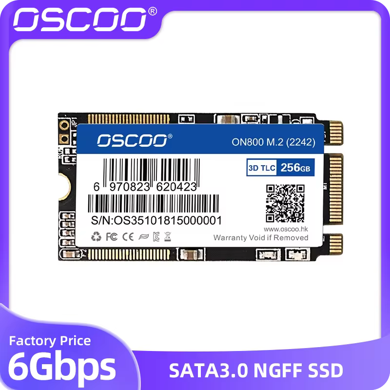 OSCOO M.2 2242 SATA III SSD 128GB-1TB TLC NAND Flash