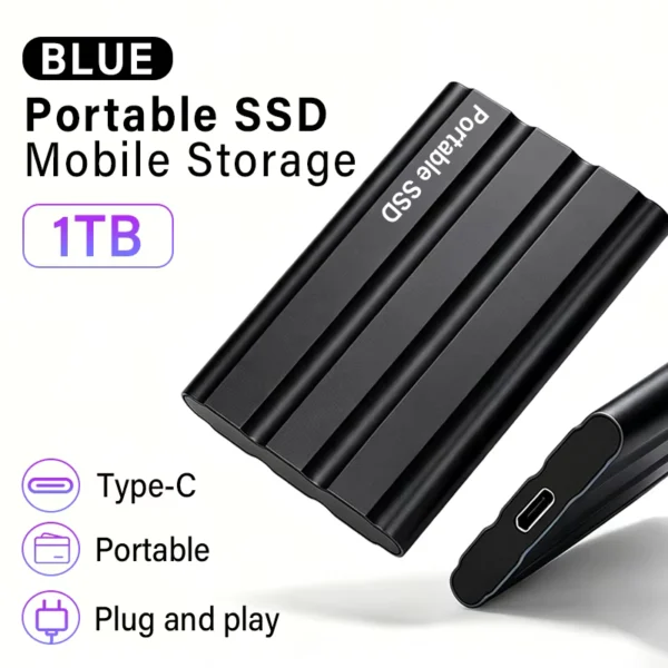 Mini Portable SSD 1TB to 128TB USB 3.1 High-Speed Storage