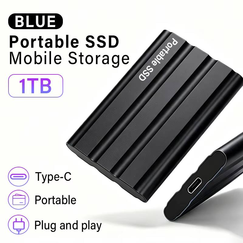 Mini Portable SSD 1TB to 128TB USB 3.1 High-Speed Storage