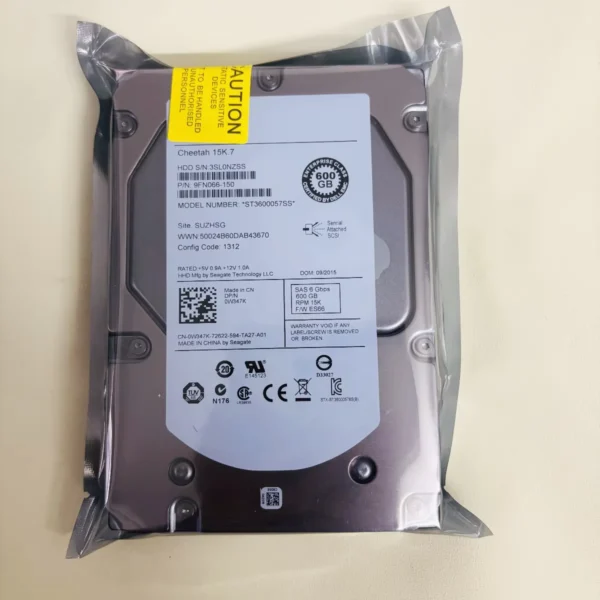3.5" 600GB SAS 15K 6Gbps Internal Enterprise HDD