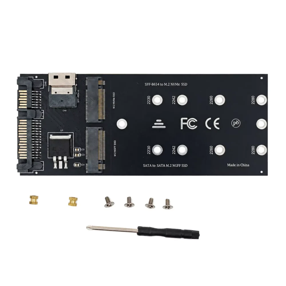 PCIe 4.0/3.0 M.2 NVMe & SATA SSD Adapter Card