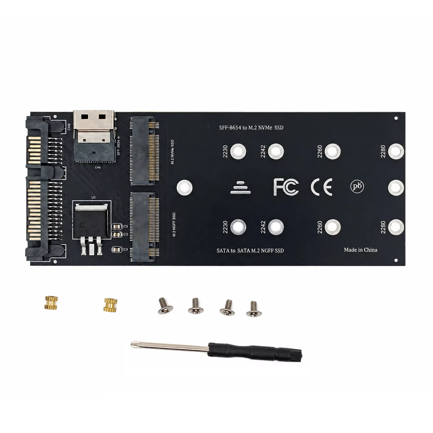 PCIe 4.0/3.0 M.2 NVMe & SATA SSD Adapter Card