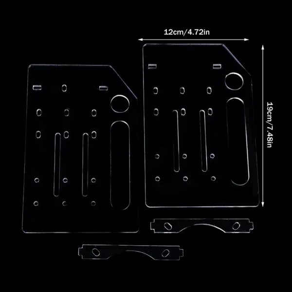 3/4/6/8 Layer Acrylic 3.5" HDD/SSD Storage Rack with Fan Space