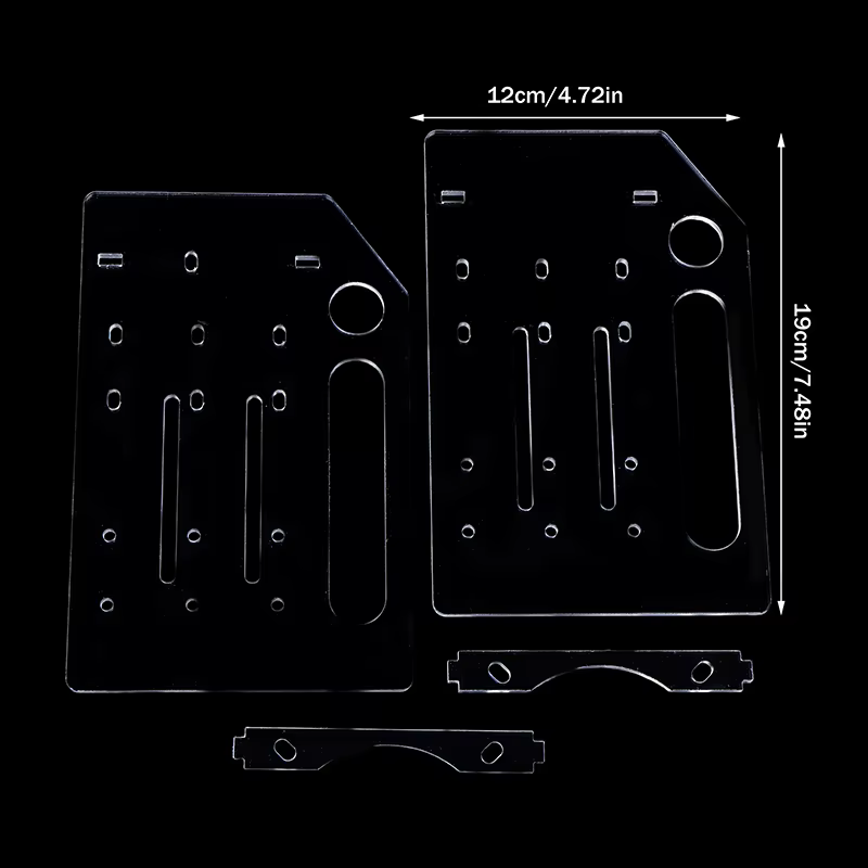 3/4/6/8 Layer Acrylic 3.5" HDD/SSD Storage Rack with Fan Space