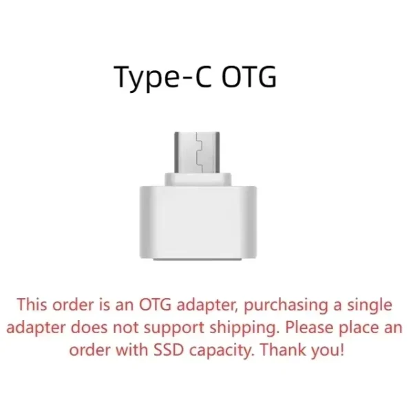 Portable 4TB SSD External Hard Drive USB 3.1 Type-C