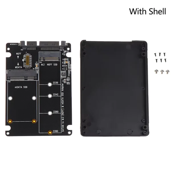 NGFF to SATA3 SSD Adapter Board with MSATA Support