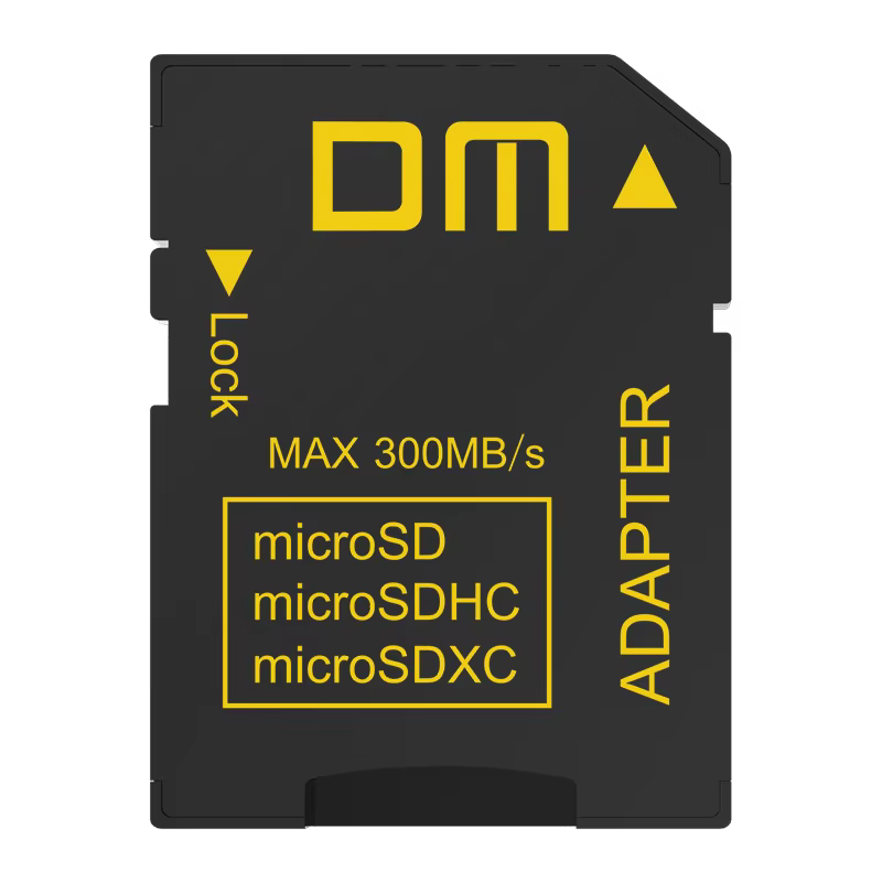 DM SD4.0 UHS-II MicroSD to SD Card Adapter 300MB/s