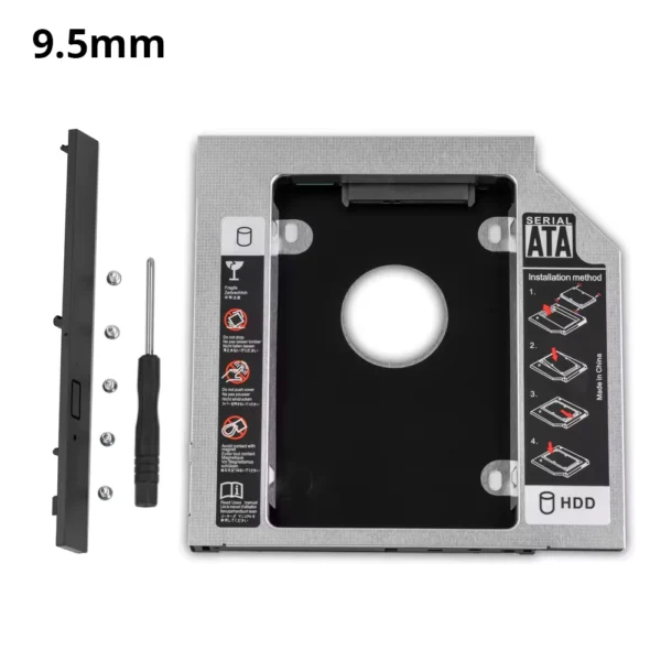UnionSine SATA 3.0 HDD Caddy for 2.5" SSD 9.0-12.7mm