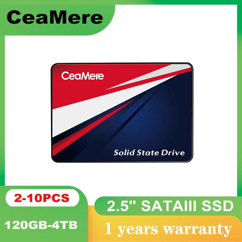 CeaMere 2.5" SATA 3 SSD 120GB to 4TB Internal Hard Drive